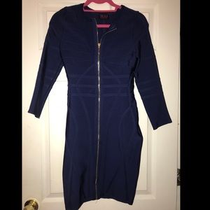 Navy blue Bandage dress